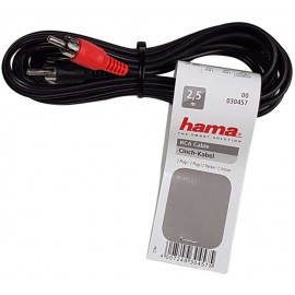 CABLE HAMA AUDIO STEREO RCA, 2.5M