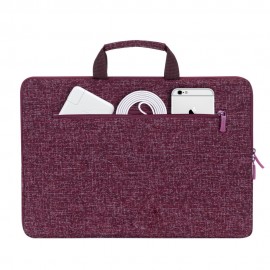 Housse RIVACASE pour Laptop et Macbook Pro 13.3" et 14"  - Bourgogne/Rouge