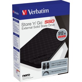 SSD Externe Verbatim 512GB USB 3.2