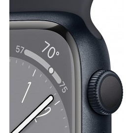 Apple Watch S8 GPS 45mm Midnight Alum Case with Midnight Sport Band