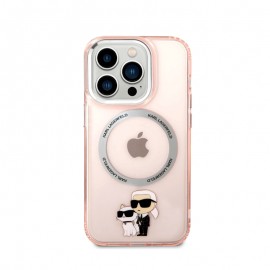 Coque Transparente MagSafe Karl Lagerfeld Pour iPhone 14 Pro Max - Pink