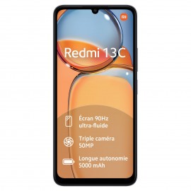 Smartphone Redmi 13C 128Go + 4Go - Midnight Black