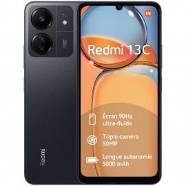 Smartphone Redmi 13C 128Go + 6Go - Midnight Black