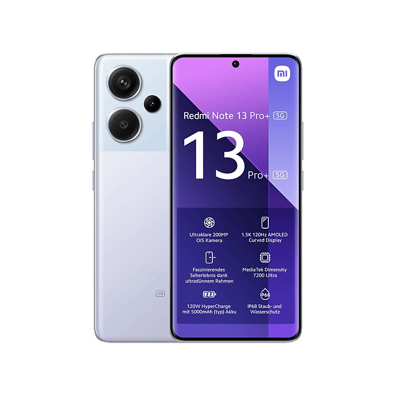 Smartphone Redmi Note 13 Pro+ 5G 256Go + 8Go - Aurora Purple