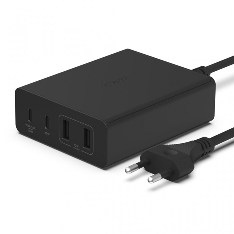 Chargeur 4-port GaN belkin 108W - Noir Chargeur 4-port GaN belkin 108W - Noir