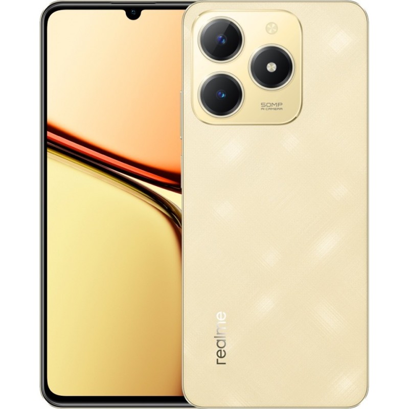 Smartphone realme C61 128GB + 6GB Gold Smartphone realme C61 128GB + 6GB Gold