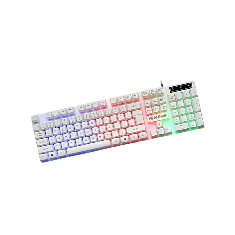 Clavier Semi Mécanique QWERTY - Blanc Clavier Semi Mécanique QWERTY - Blanc