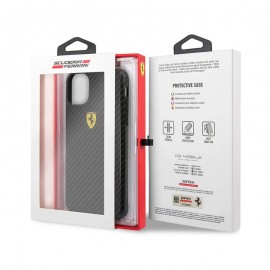 Coque Ferrari Effet Carbone Pour iPhone 11 Pro Max  Noir Tunisie