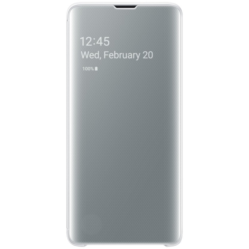 Etui Clear View Pour Samsung Galaxy S10 - Blanc Tunisie