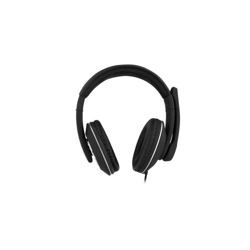 Micro Casque Filaire USB MultimédiaT'nB HS-500 - Noir Micro Casque Filaire USB MultimédiaT'nB HS-500 - Noir
