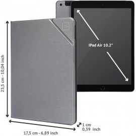 Metal Folio Case Tucano - Apple iPad 10.2" & iPad Air 10.5" - Silver