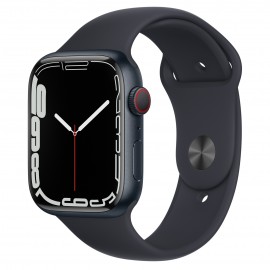 Apple Watch S7 GPS + Cellular Boîtier alu minuit 45mm Bracelet Sport BA