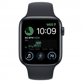 Apple Watch SE GPS Boîtier alu Minuit 44mm Bracelet Sport - Minuit