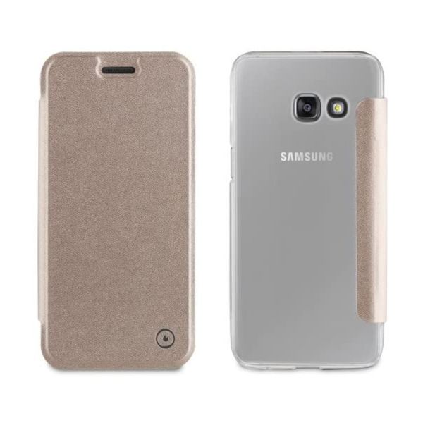 Étui Muvit Folio Samsung Galaxy A3 2017 - Gold
