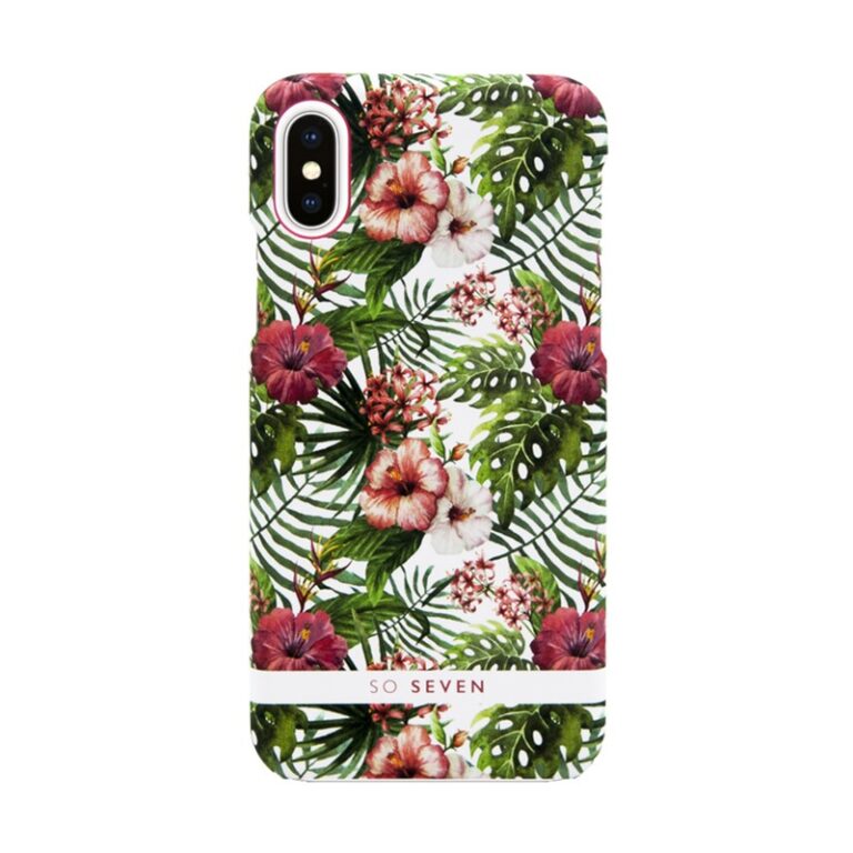Coque de protection SO SEVEN Rio Hibiscus IPhone X/XS - Rose