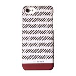 Coque de Protection SO SEVEN Arty + Traits Bordeaux: Apple IPhone 6/6S/7/8
