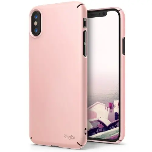 SILICONE IPHONE X ROSE TUNISIE