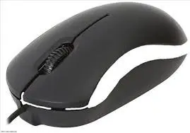 Souris Optique Filaire OMEGA - Noir et Blanc