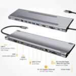 Hub Dock USB-C T'nB 11 en 1 Aluminum