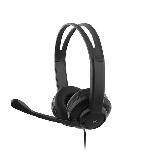 Micro Casque Filaire USB Multimédia Léger T'nB HS-200 - Noir