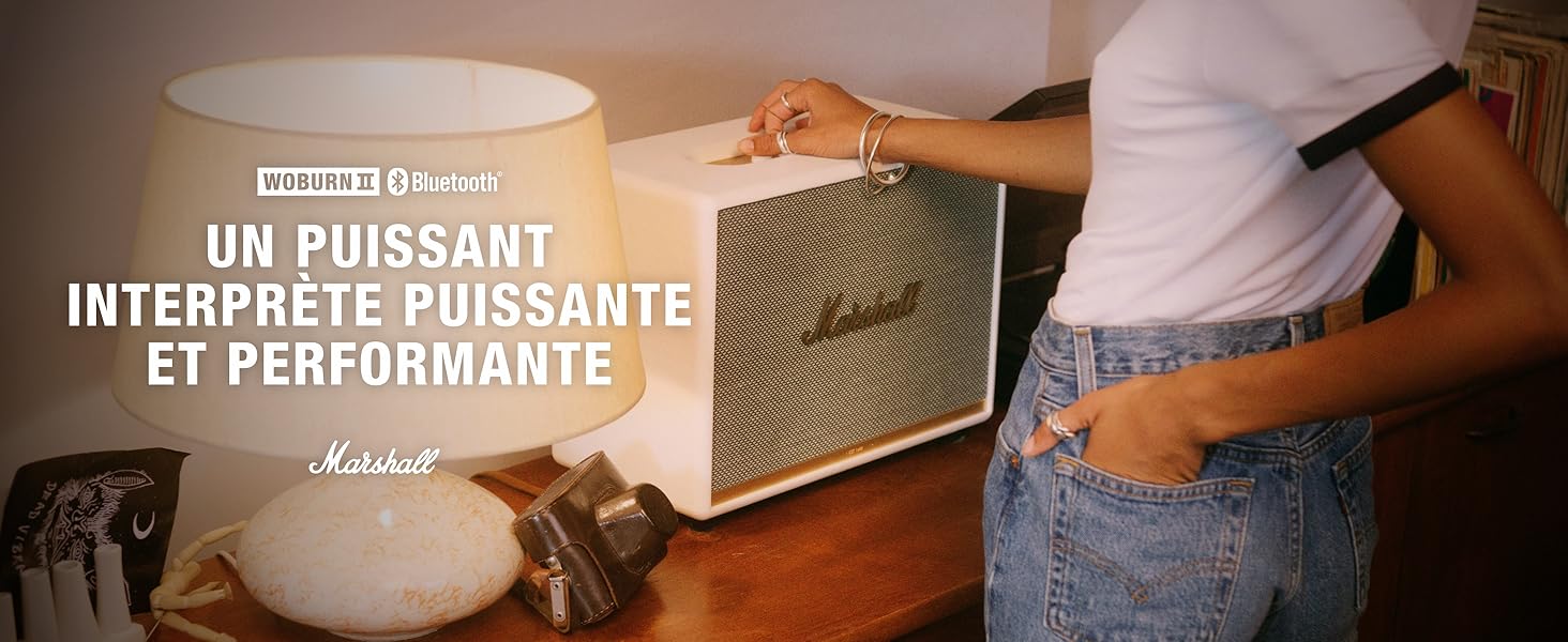 Marshall Enceinte Bluetooth Woburn II - Noir Woburn II Bluetooth