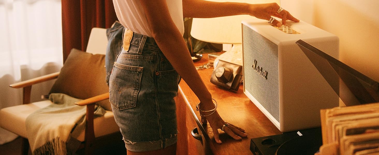 Marshall Enceinte Bluetooth Woburn II - Noir Un design Marshall emblématique