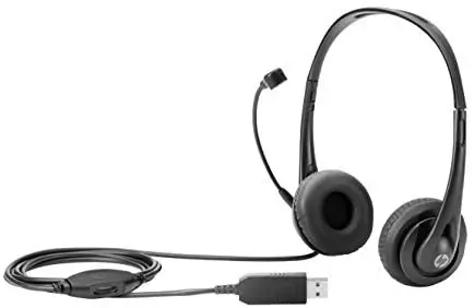 Micro Casque Filaire USB HP - Noir