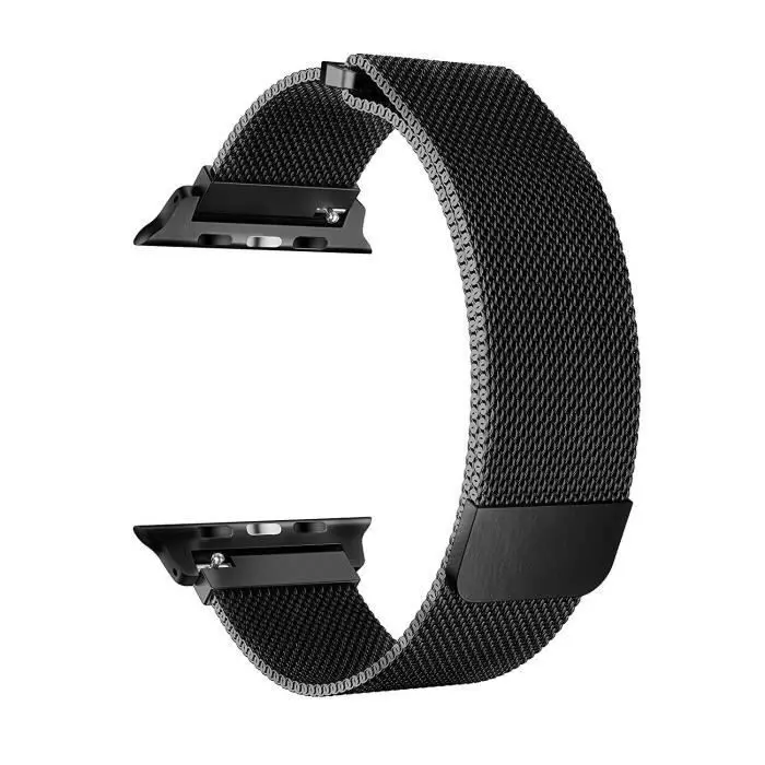 Bracelet Milanais Pour Apple Watch 42/44 mm - Black Bracelet Milanais Pour Apple Watch 42/44 mm - Black