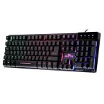 Clavier Gamer Semi Mécanique Rainbow ELYTE - Noir