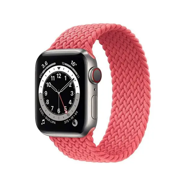 Bracelet Boucle Unique Tressée Pour Apple Watch 38/40 mm -Pink