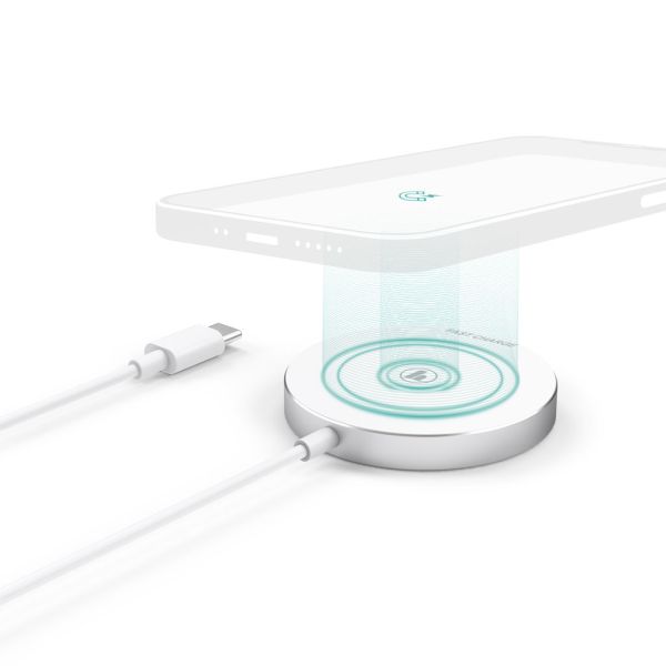 Chargeur sans fil hama "MagCharge" - Blanc