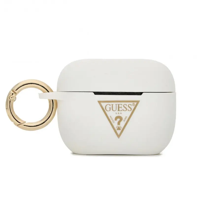 Etui En Silicone Guess Pour Airpods Pro - White Etui En Silicone Guess Pour Airpods Pro - White