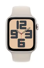 Apple Watch SE GPS Boîtier alu Or 40mm Bracelet Sport Lumière stellair