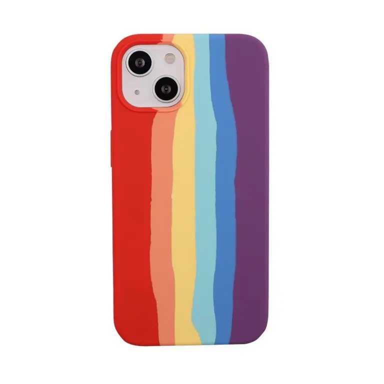 Silicone Case Raibow pour iPhone 13