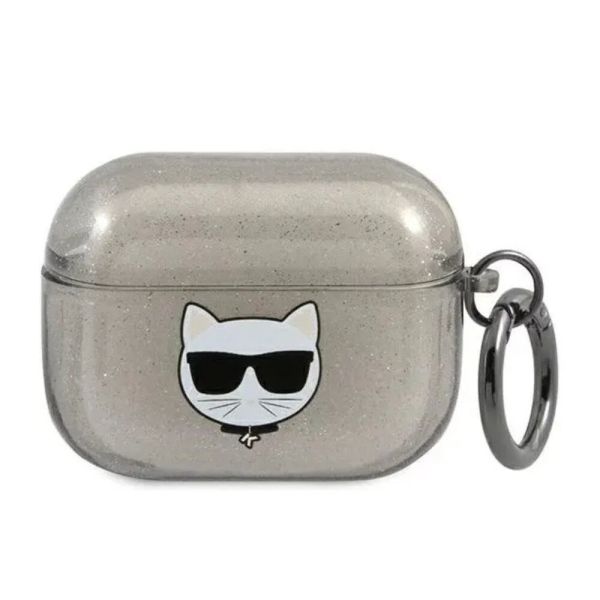 Etui Karl Lagerfeld Pour AirPods Pro - Black à Paillettes