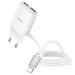 Chargeur Type-C Hoco C82A 1M / 2.4A -White
