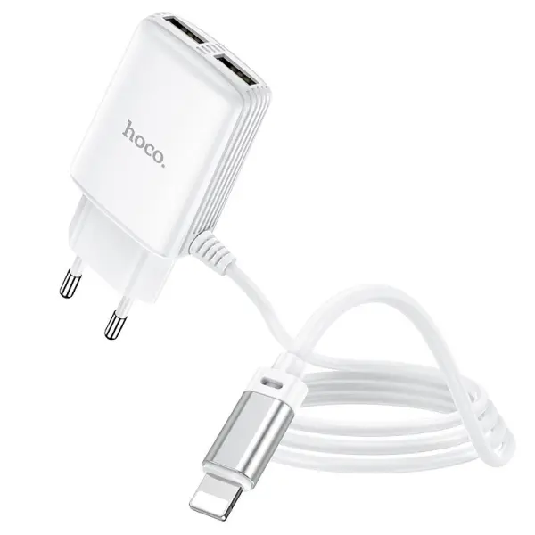 Chargeur Type-C Hoco C82A 1M / 2.4A -White