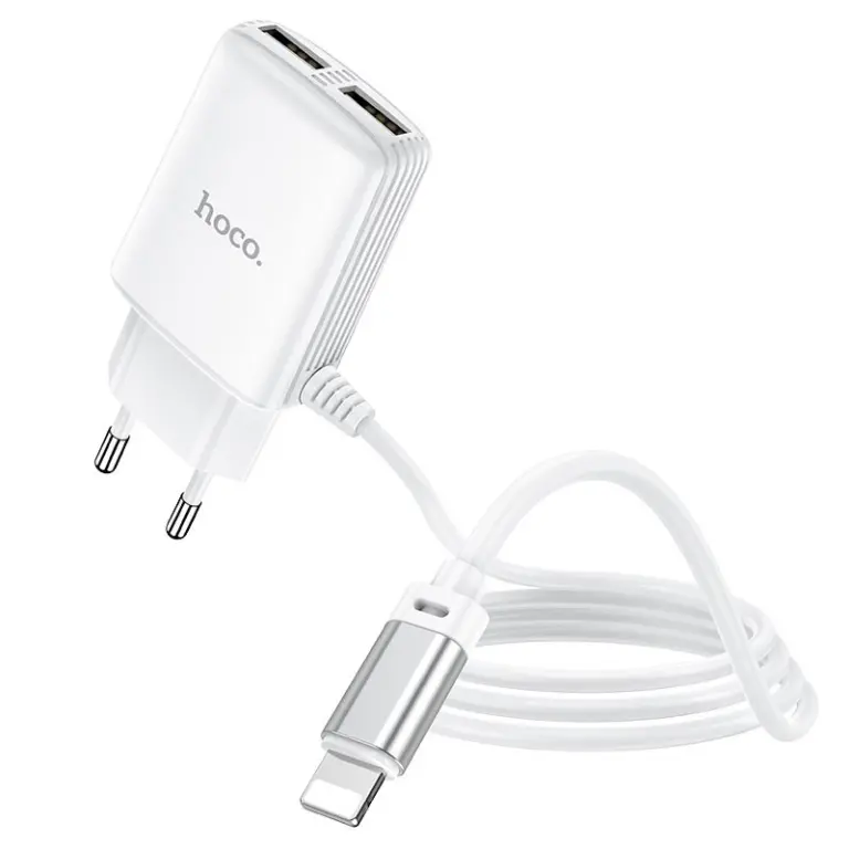 Chargeur Type-C Hoco C82A 1M / 2.4A -White
