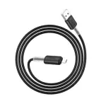 Cable Micro-USB Soft Silicone Hoco 1M / 2.4A Black