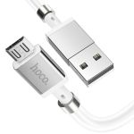 Cable Micro-USB Magnétique Hoco 1M / 2.4A -White