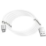Cable Micro-USB Magnétique Hoco 1M / 2.4A -White