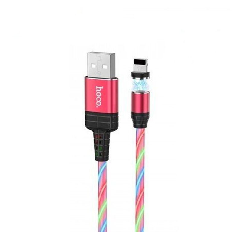 Cable Lightning Avec Connecteur Magnétique Hoco 1M / 2A Red