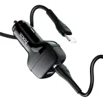 Chargeur Voiture hoco + Cable Lightning Avec double Port USB 2.4A Black