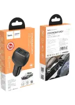 Chargeur Voiture hoco + Cable Lightning Avec double Port USB 2.4A Black