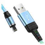 Cable Lightning Avec Connecteur Magnétique Hoco 1M / 2A Bleu