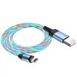 Cable Lightning Avec Connecteur Magnétique Hoco 1M / 2A Bleu
