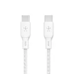 Cable USB-C Vers USB-C Belkin 100W 2M - Blanc