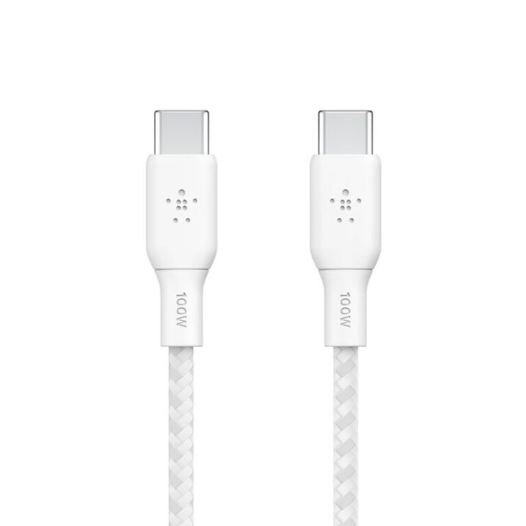 Cable USB-C Vers USB-C Belkin 100W 2M - Blanc