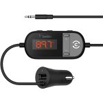 Émetteur TuneCast® 3,5 mm vers FM avec chargeur de voiture - Noir