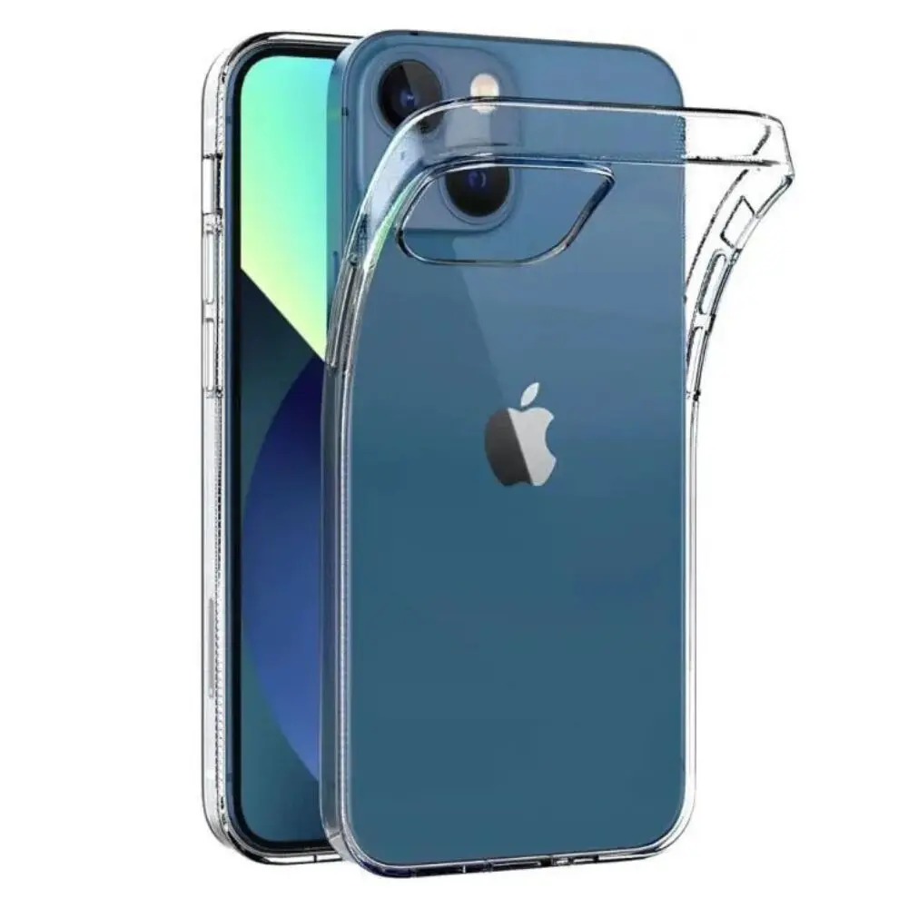 coque silicone pour iphone 14 plus Coque Souple Pour iPhone 14 Plus Transparente – Image 1